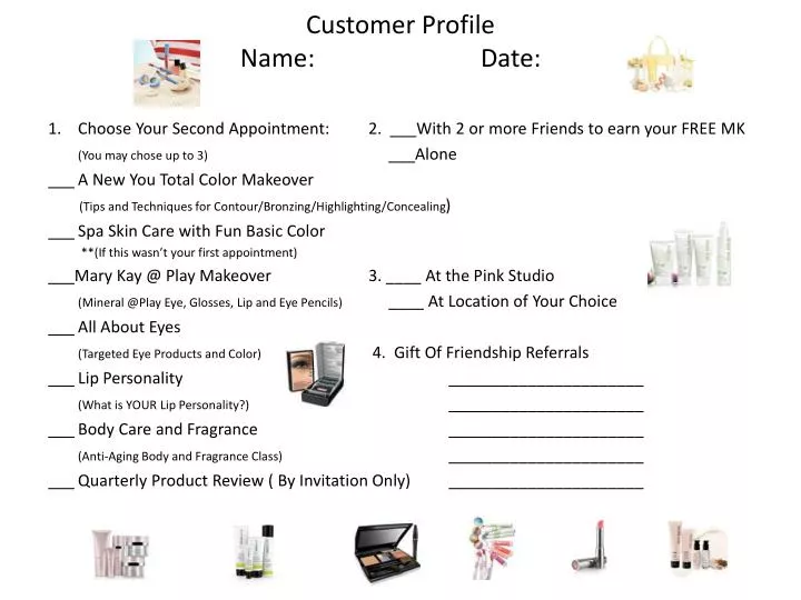 customer profile name date