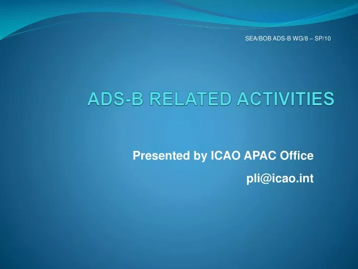 ads b related activities