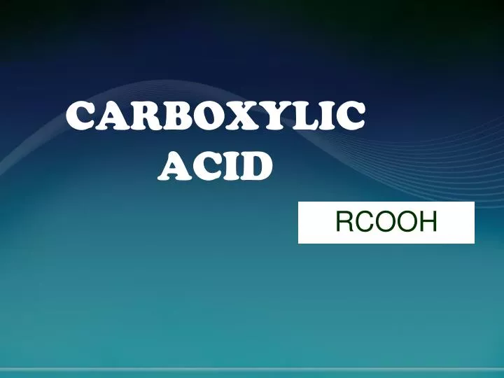 carboxylic acid