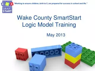 Wake County SmartStart Logic Model Training