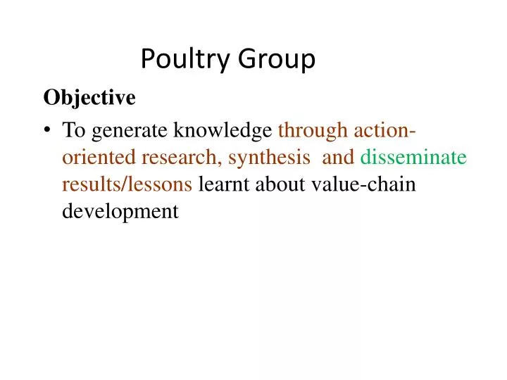 poultry group