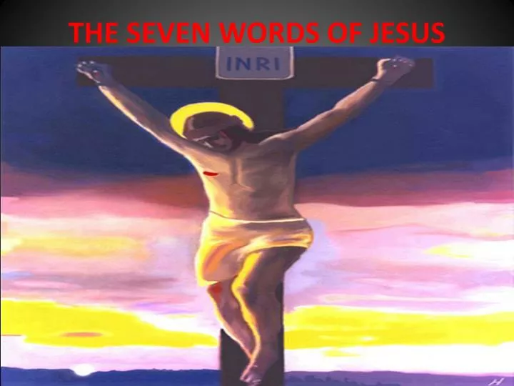 the seven words of jesus