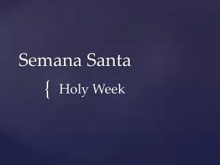 Semana Santa