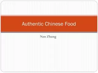 Authentic Chinese Food