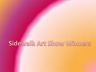 Sidewalk Art Show Winners