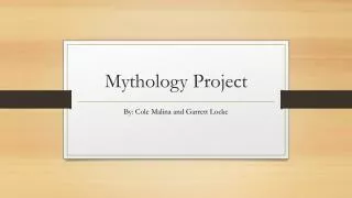 Mythology Project