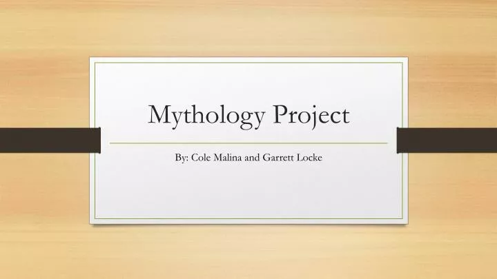mythology project