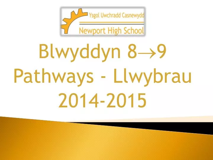 blwyddyn 8 9 pathways llwybrau 2014 2015