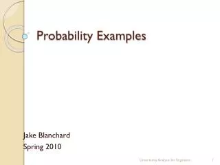 Probability Examples