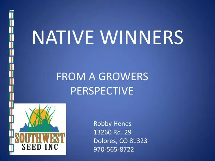 native winners