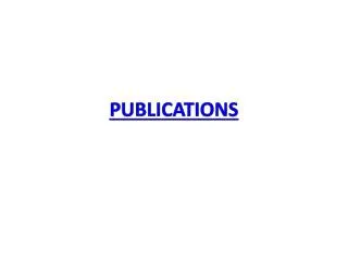 PUBLICATIONS