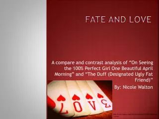 Fate and Love