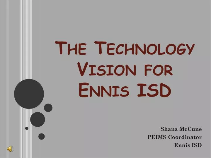 the technology vision for ennis isd