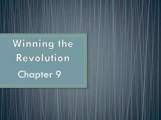 winning the revolution