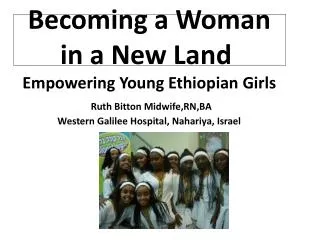 The Ethiopian population in Israel