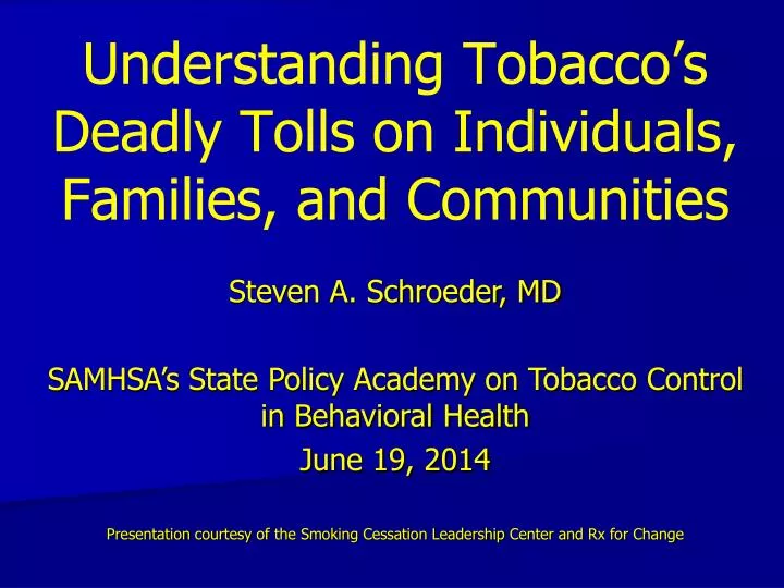 understanding tobacco s deadly tolls on individuals families and communities