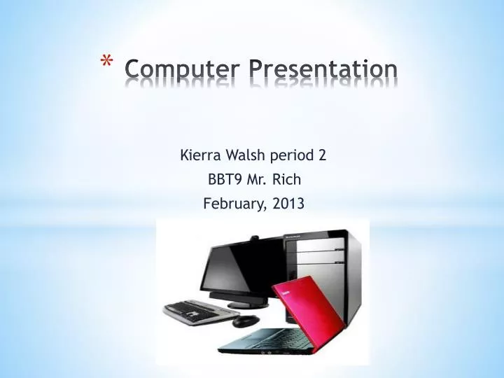 computer presentation