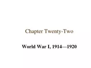 Chapter Twenty-Two