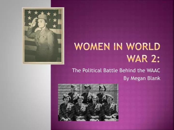 women in world war 2