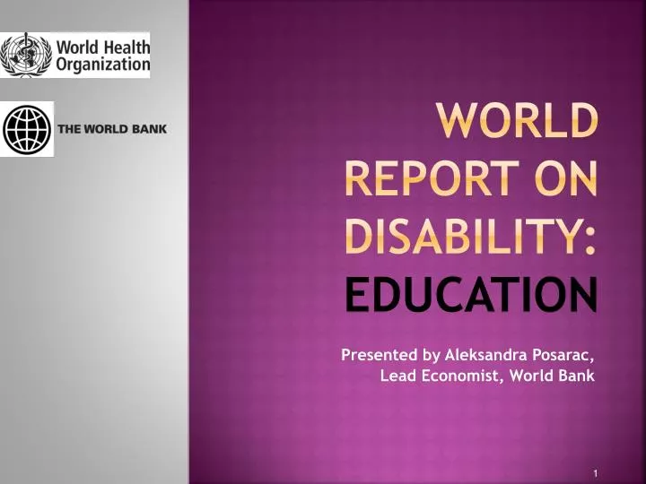 world report on disability education