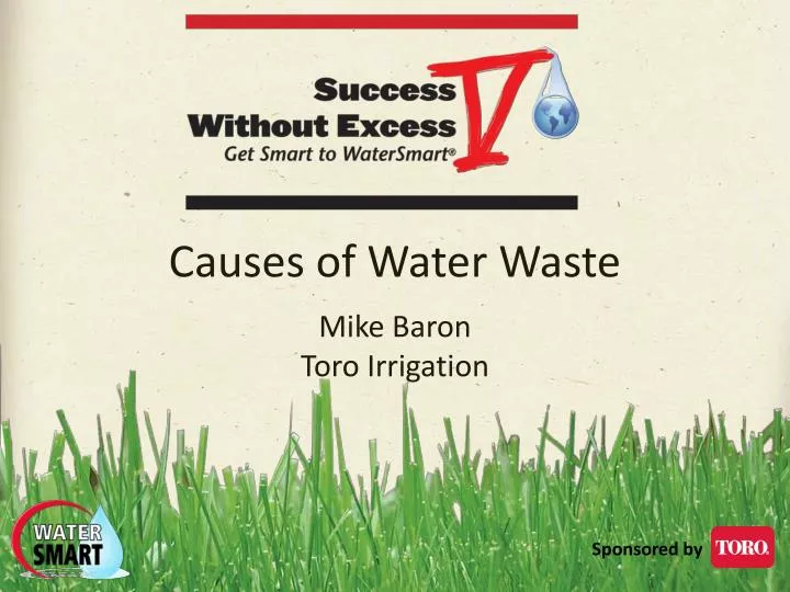 causes of water waste