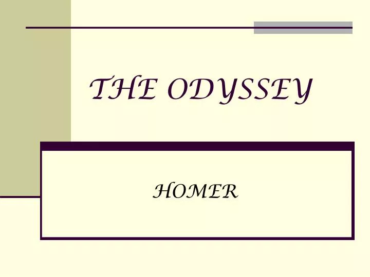 the odyssey