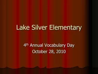 Lake Silver Elementary