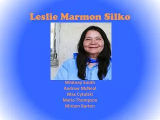 Leslie Marmon Silko