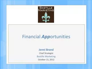 Financial App ortunities