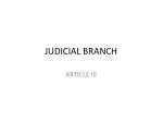 JUDICIAL BRANCH - slide 1