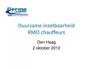 duurzame inzetbaarheid rmo chauffeurs