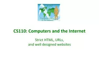 CS110: Computers and the Internet