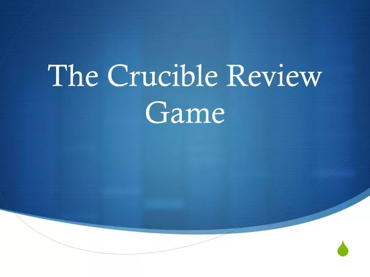 the crucible review game