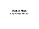 Book of Mark King James Version