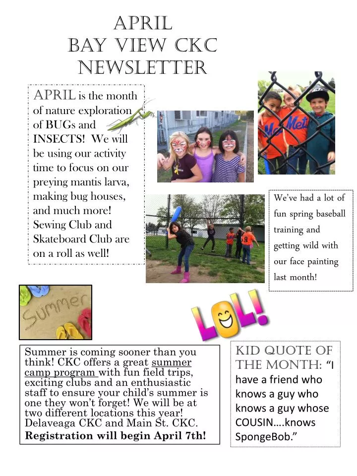 april bay view ckc newsletter