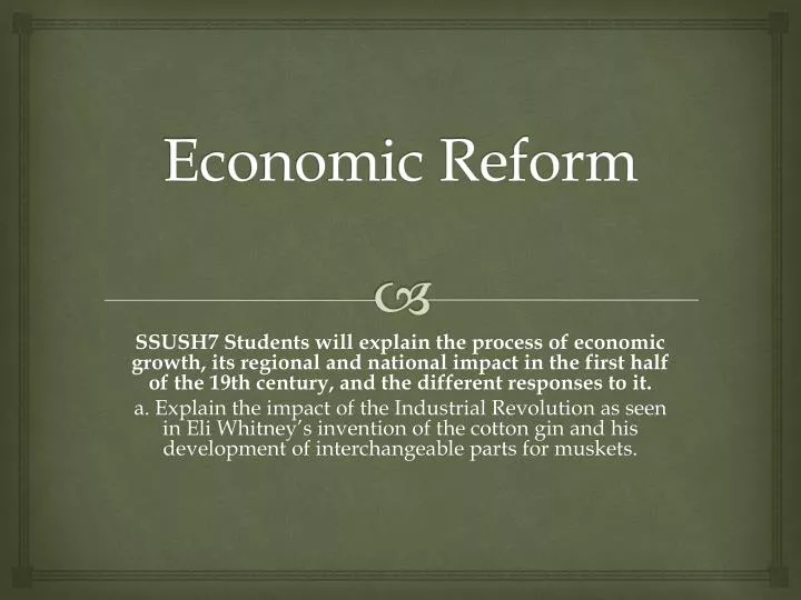 economic reform