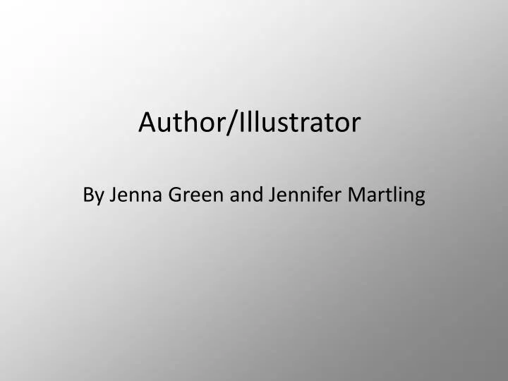 author illustrator