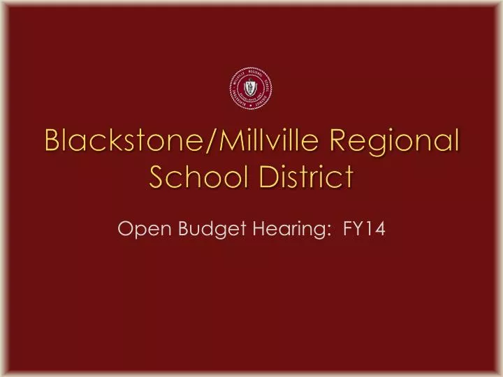 blackstone millville regional school district