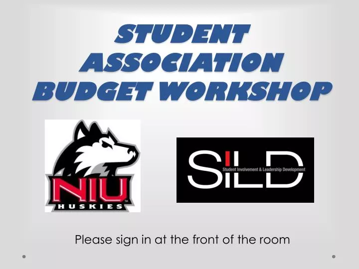 student association budget workshop