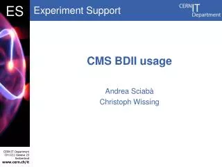 CMS BDII usage
