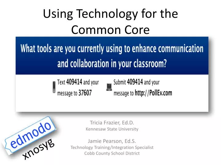 using technology for the common core