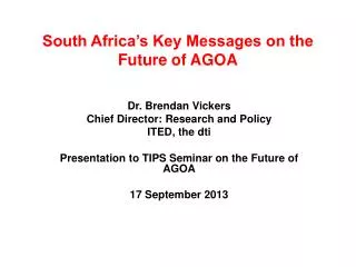south africa s key messages on the future of agoa