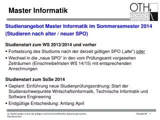 master informatik