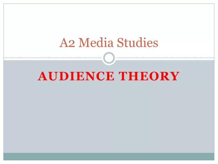 a2 media studies