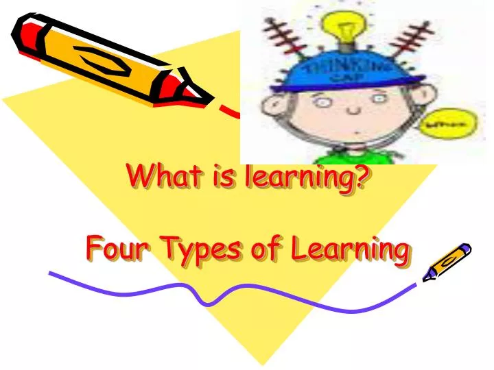 what is learning four types of learning