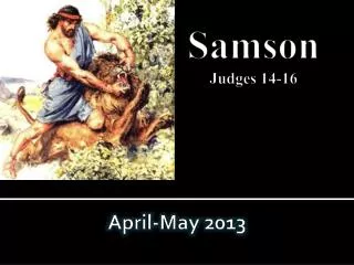 Samson Judges 14-16