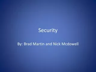 Security