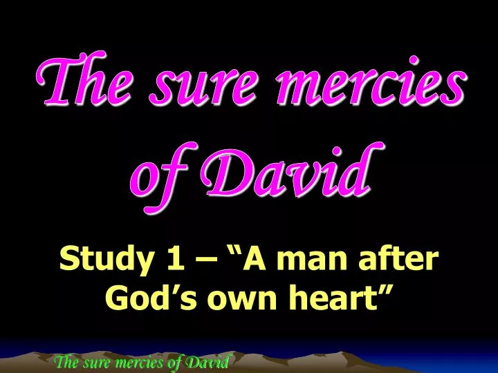 the sure mercies of david