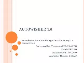 AUTOWISHER 1.0