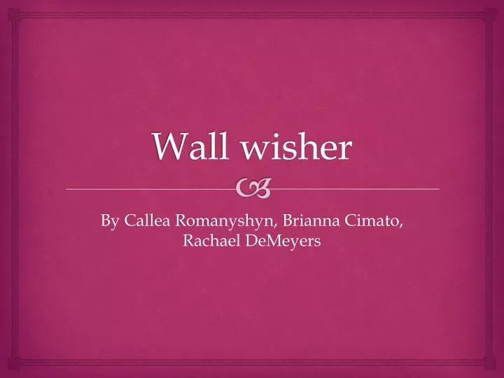 wall wisher